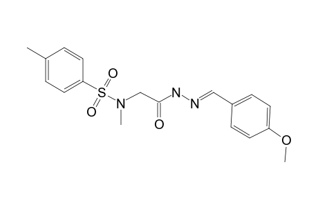 Acethydrazide, 2-(methyl)(4-tolylsulfonyl)amino-N2-(4-methoxybenzylideno)-