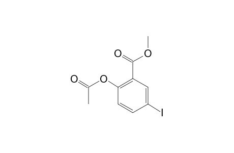 Salicylic acid, 5-iodo-, methyl ester, acetate