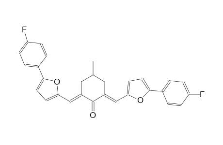 (2E,6E)-2,6-bis{[5-(4-fluorophenyl)-2-furyl]methylene}-4-methylcyclohexanone