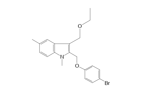 2-[(p-bromophenoxy)methyl]-1,5-dimethyl-3-(ethoxymethyl)indole