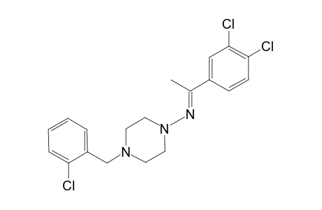 4-(2-chlorobenzyl)-N-[(E)-1-(3,4-dichlorophenyl)ethylidene]-1-piperazinamine