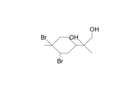 (1S,2S,4R,8R)-1,2-Dibromo-P-methane-8,9-diol