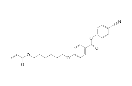 4-(6-acryloyloxyhexoxy)benzoic acid (4-cyanophenyl) ester