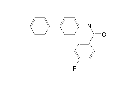 Benzamide, 4-fluoro-N-(4-biphenylyl)-