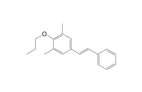 2,6-DIMETHYL-4-[(E)-2-PHENYLETHENYL]-1-(PROPYLOXY)-BENZENE