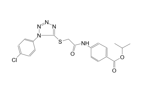 isopropyl 4-[({[1-(4-chlorophenyl)-1H-tetraazol-5-yl]sulfanyl}acetyl)amino]benzoate