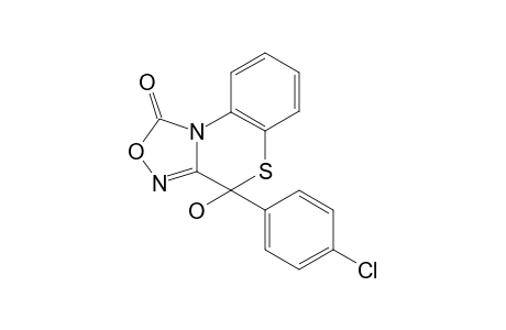 4-(4-Chlorophenyl)-4-hydroxy-[1,2,4]oxadiazolo[3,4-c][1,4]benzothiazin-1-one