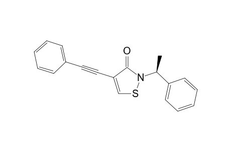 2-[(1S)-1-phenylethyl]-4-(2-phenylethynyl)-1,2-thiazol-3-one