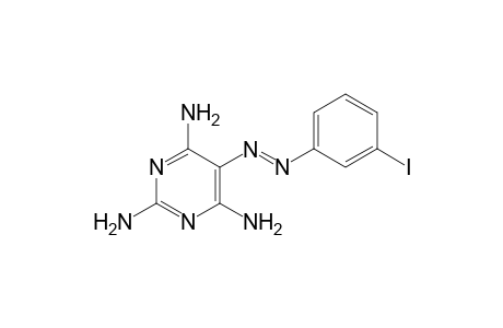 5-[(m-iodophenyl)azo]-2,4,6-triaminopyrimidine