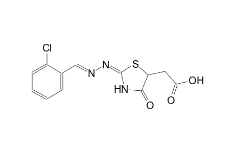 2,4-DIOXO-5-THIAZOLIDINEACETIC ACID, 2-(o-CHLOROBENZYLIDENE)HYDRAZONE