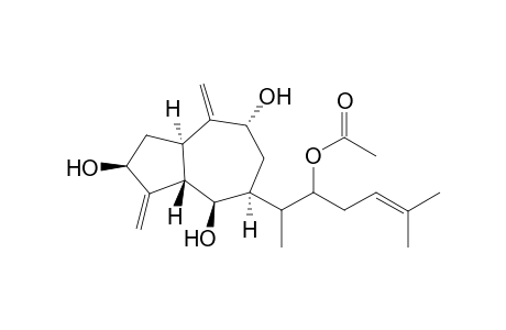 ((1R*,3R*,5S*,6R*,7S*,9S*)-5-(2'-Acetoxy-1',5'-dimethyl-4'-en-1'-yl)-2,8-dimethylenebicyclo[5.3.0]decan-3,6,9-triol