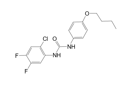 urea, N-(4-butoxyphenyl)-N'-(2-chloro-4,5-difluorophenyl)-