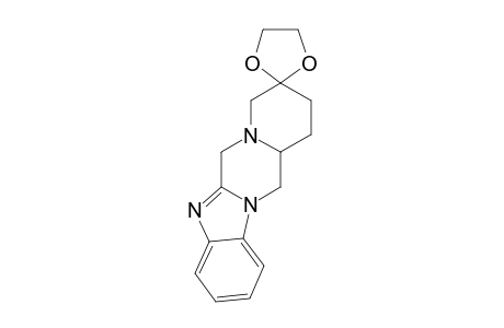 3,3-(ETHYLENEDIOXY)-1,2,3,4,13,13A-HEXAHYDRO-6H-PYRIDO-[1',2':4,5]-PYRAZINO-[1,2-A]-BENZIMIDAZOLE