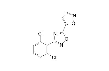 3-(2,6-dichlorophenyl)-5-(5-isoxazolyl)-1,2,4-oxadiazole