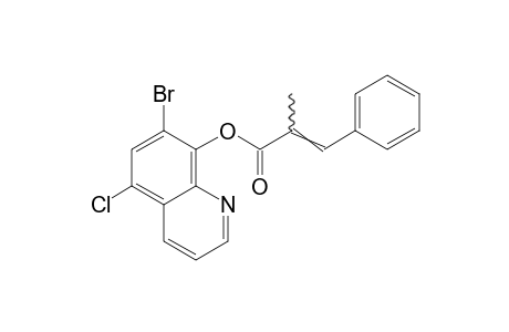 7-bromo-5-chloro-8-qulnolinol, alpha-methyl ethylcinnamate (ester)