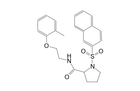 N-[2-(2-methylphenoxy)ethyl]-1-(2-naphthalenylsulfonyl)-2-pyrrolidinecarboxamide