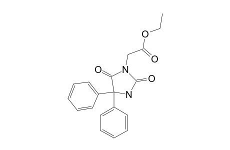 2,5-dioxo-4,4-diphenyl-1-imidazolidineacetic acid, ethyl ester