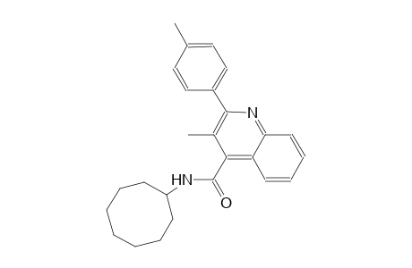 N-cyclooctyl-3-methyl-2-(4-methylphenyl)-4-quinolinecarboxamide