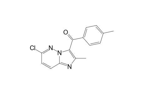 6-chloro-2-methylimidazo[1,2-b]pyridazin-3-yl p-toly ketone