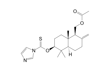 (+)-3.beta.-(1H-Imidazole-1-carbonothioyloxy)albicanyl Acetate