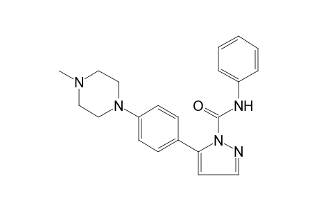 5-[p-(4-METHYL-1-PIPERAZINYL)PHENYL]PYRAZOLE-1-CARBOXANILIDE