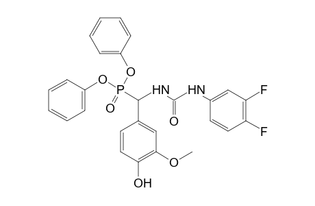 1-(3,4-dlfluorophenyl)-3-(alpha-phosphonovanillyl)urea, diphenyl ester