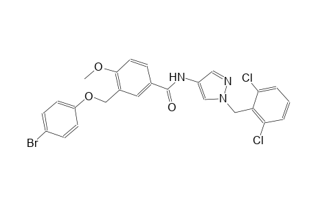 3-[(4-bromophenoxy)methyl]-N-[1-(2,6-dichlorobenzyl)-1H-pyrazol-4-yl]-4-methoxybenzamide