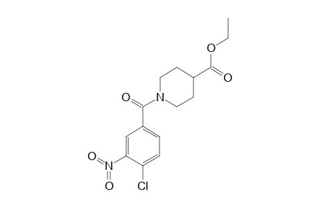 1-(4-chloro-3-nitrobenzoyl)isonipecotic acid, ethyl ester