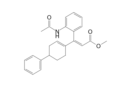 Methyl 3-(4-phenylcyclohex-1-enyl)-3-(o-acetamidophenyl)-2-propenoate