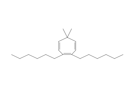 1,3,5-Cycloheptatriene, 3,4-dihexyl-7,7-dimethyl-