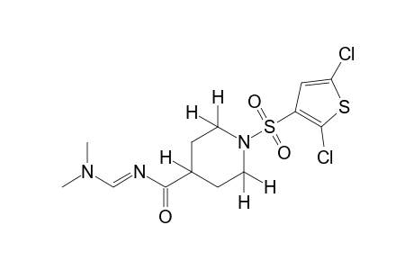 1-[(2,5-dichloro-3-thienyl)sulfonyl]-N-[(dimethylamino)methylene]isonipecotamide