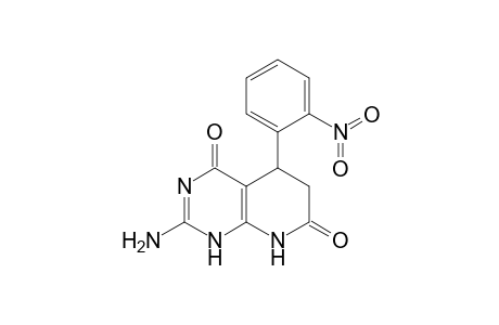 2-AMINO-5-(2'-NITROPHENYL)-4,7-DIOXO-1,4,5,6,7,8-HEXAHYDROPYRIDO-[2,3-D]-PYRIMIDINE