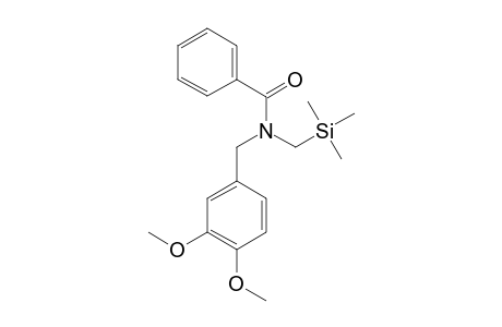 N-[3,4-DIMETHOXYBENZYL]-N-[TRIMETHYLSILYLMETHYL]-BENZAMIDE