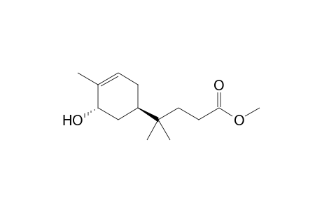 Methyl 4-((1R,5S)-5-hydroxy-4-methylcyclohex-3-enyl)-4-methyl pentanoate