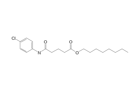 Glutaric acid, monoamide, N-(4-chlorophenyl)-, octyl ester