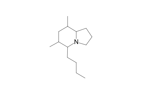 5-Butyl-6,8-dimethylindolizidine