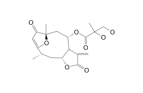 (4S,6R,7S,8S,10R)-1-OXO-3,10-EPOXY-8-(2,3-DIHYDROXYPROPANOYLOXY)-GERMACRA-2,11(13)-DIEN-6,12-OLIDE