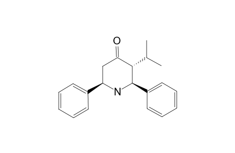 2R,6C-DIPHENYL-3-ISOPROPYL-PIPERIDIN-4-ONE