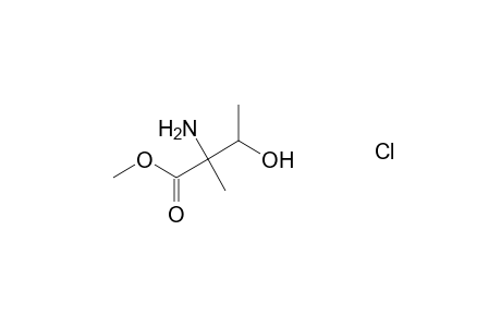 Methyl 2-amino-3-hydroxy-2-methylbutanoate hydrochloride