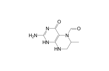 5(1H)-Pteridinecarboxaldehyde, 2-amino-4,6,7,8-tetrahydro-6-methyl-4-oxo-, (.+-.)-