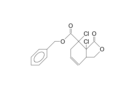 (1RS, 2Sr,6RS)-1,2-dichloro-9-oxo-8-oxa-bicyclo(4 .3.0)non-4-ene-2-carboxylic acid, benyl ester