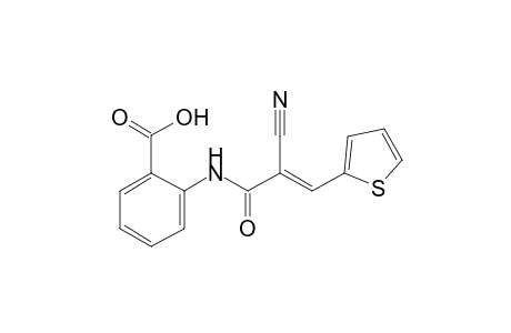 2-{[(2E)-2-cyano-3-(2-thienyl)-2-propenoyl]amino}benzoic acid