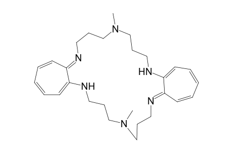 10,24-dimethyl-6,7,8,9,10,11,12,13,20,21,22,23,24,25,26,27-hexadecahydrodicyclohepta[b,m][1,4,8,12,15,19]hexaazacyclodocosine