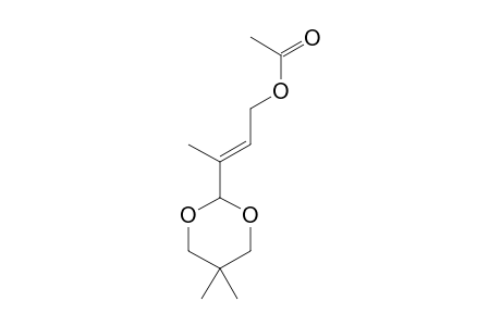 2-Buten-1-ol, 3-(5,5-dimethyl-1,3-dioxan-2-yl)-, acetate