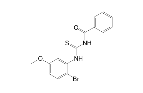 1-benzoyl-3-(2-bromo-5-methoxyphenyl)-2-thiourea