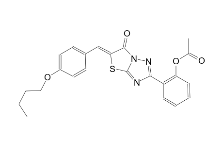 thiazolo[3,2-b][1,2,4]triazol-6(5H)-one, 2-[2-(acetyloxy)phenyl]-5-[(4-butoxyphenyl)methylene]-, (5Z)-