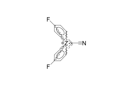 Cyano-bis(4-fluoro-phenyl)-carbenium cation