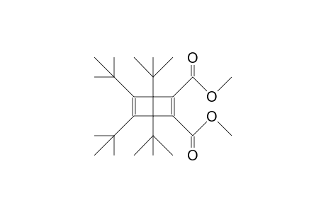 2,3-Bis(methoxycarbonyl)-1,4,5,6-tetra-tert-butyl-bicyclo(2.2.0)hexa-2,5-diene