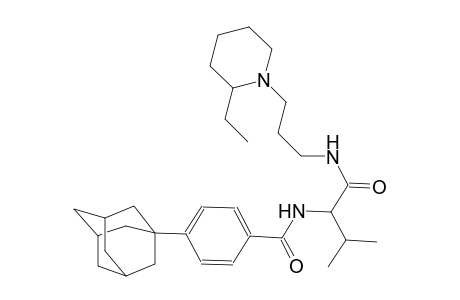 4-(1-adamantyl)-N-[1-({[3-(2-ethyl-1-piperidinyl)propyl]amino}carbonyl)-2-methylpropyl]benzamide