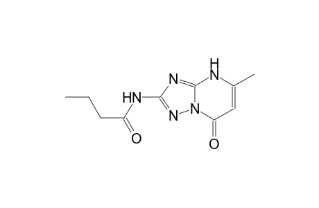 N-(5-methyl-7-oxo-4,7-dihydro[1,2,4]triazolo[1,5-a]pyrimidin-2-yl)butanamide